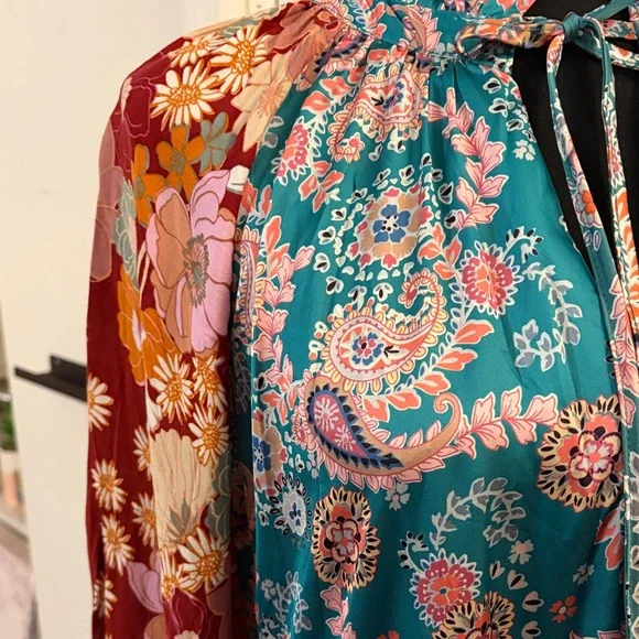 Umgee Multicolor Floral Long Sleeve Dress - Picture 4 of 8